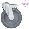 vidaXL Svinghjul med bolthull 12 stk 125 mm