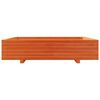 vidaXL Plantekasse voksbrun 110x110x26,5 cm heltre furu