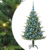 vidaXL Kunstig Forh&aring;ndsbelyst Juletre med Ballettsett Gr&oslash;nn 120 cm