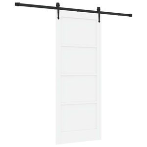 vidaXL Skyved&oslash;r ORKDAL 83 x 202 cm Heltre furu Hvit