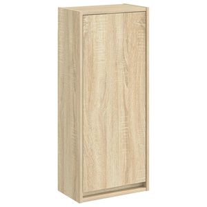 vidaXL Vegghengt servantkommode Sonoma eik 35 x 20 x 81 cm