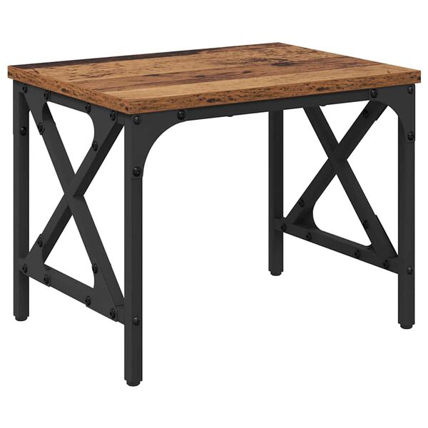 vidaXL Skiverstativ Justerbar Gamle tre 40 x 30 x 31 cm Konstruert tre