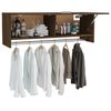 vidaXL Garderobe brun eik 100x32,5x35 cm konstruert tre