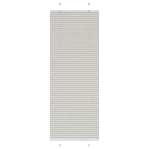 vidaXL pliss&eacute;gardin lys gr&aring; 80x200 cm Stoff Bredde 79,4 cm Polyester