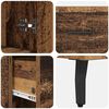 vidaXL H&oslash;yskap med skuff 2 pcs Gammelt tre Konstruert tre
