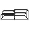 vidaXL Kaffebord Svart eik 107 x 107 x 40 cm Konstruert tre