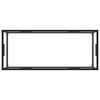 vidaXL Salongbord svart med herdet glass 120x60x35 cm