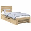 vidaXL Sengestamme Sonoma eik 90 x 200 cm Konstruert tre