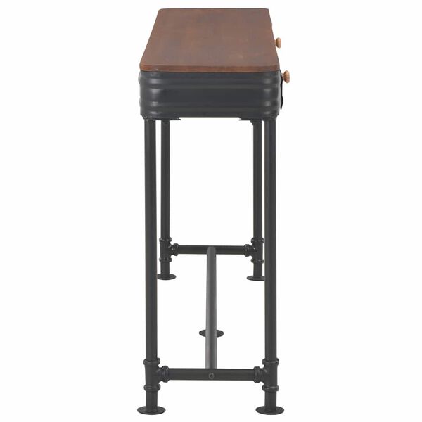 vidaXL Konsollbord med 2 skuffer 120x30x75 cm heltre gran