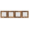 vidaXL Hundegate med stender 4 pcs R&oslash;kt Eik 60 x 60 cm Konstruert tre