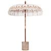 vidaXL Balinesisk parasoll med base Krem 185 x 185 x 260 cm
