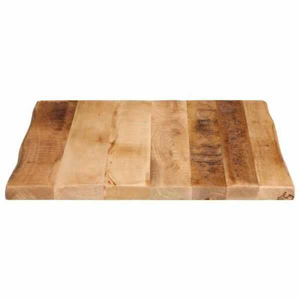 vidaXL Bordplate naturlig kant 40x40x3,8 cm grovt heltre mangotre