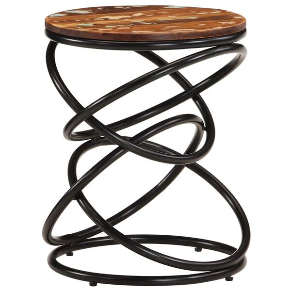 vidaXL Endebord 40x40x52 cm gjenvunnet heltre