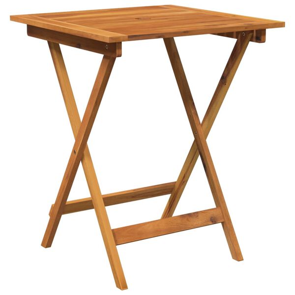 vidaXL Utend&oslash;rs sammenleggbar spisestue 3 deler heltre akasie