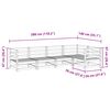 vidaXL Hagesofagruppe 5 deler impregnert furu