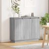 vidaXL LED sideboard med d&oslash;r Gr&aring; Sonoma 90 x 32 x 75 cm Konstruert tre