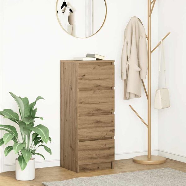 vidaXL Skjenk artisan eik 37,5x35x99 cm konstruert tre