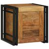 vidaXL Lagringsboks Brun og svart 40 x 40 x 40 cm Solid akasietre