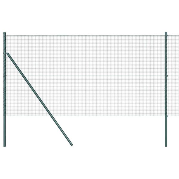 vidaXL Gjerdep&aring;le gr&oslash;nn 50 x 1,4 m (19 x 19 mm maske) St&aring;l og PVC