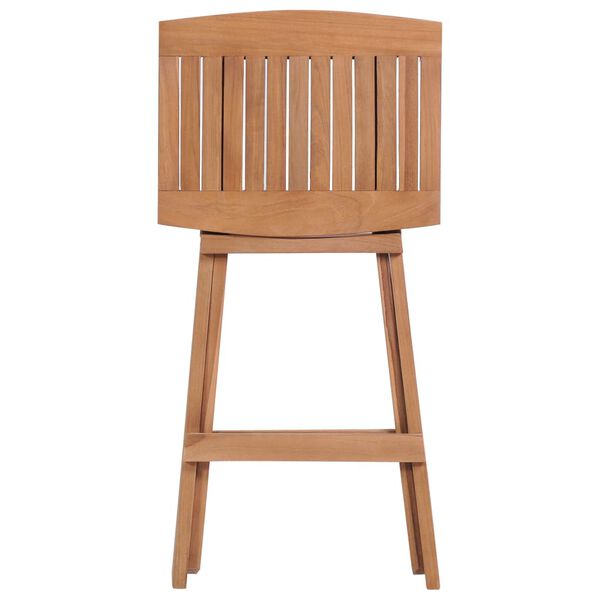 vidaXL Foldbare barkrakker 2 stk heltre teak