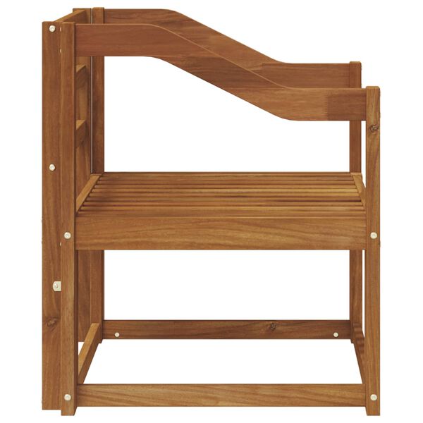 vidaXL Utesofa Solid akasietre Naturlig