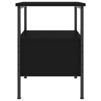 vidaXL Nattbord svart 34x36x50 cm konstruert tre