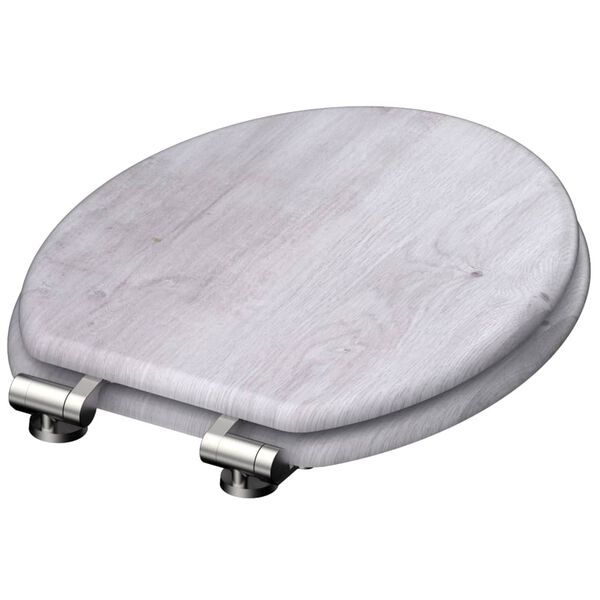 SCH&Uuml;TTE Toalettsete med myk lukkefunksjon LIGHT WOOD MDF