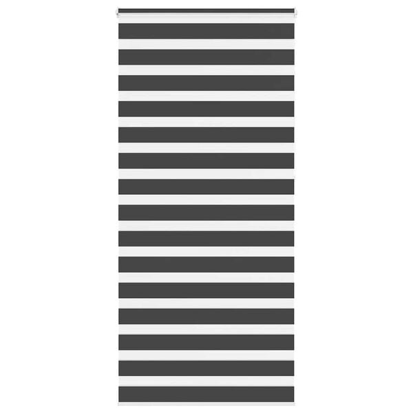 vidaXL Sebragardin svart 110x230 cm stoff bredde 105,9 cm polyester