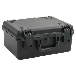 vidaXL B&aelig;rbar flykasse svart 49x38x23 cm PP