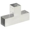 vidaXL Stolpesko T-form galvanisert metall 81x81 mm
