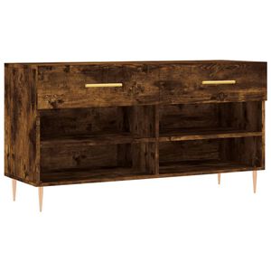 vidaXL Skobenk r&oslash;kt eik 102x35x55 cm konstruert tre