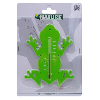 Nature Utendørs veggtermometer frosk grønn