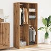 vidaXL Garderobe artisan eik 100x50x200 cm konstruert tre