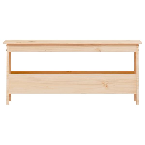 vidaXL Hallbenk 100x28x45 cm heltre furu