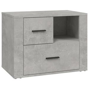 vidaXL Nattbord betonggr&aring; 60x36x45 cm konstruert tre