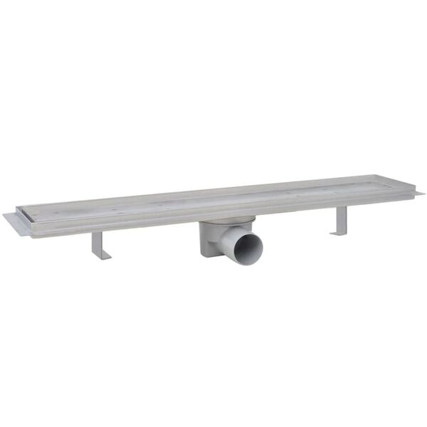 vidaXL Line&aelig;rt dusjavl&oslash;p 2 stk 630x140 mm rustfritt st&aring;l