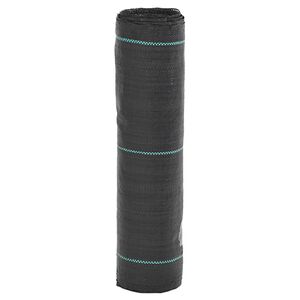 vidaXL Kontrollmatte for ugress svart 0,5x10 m PP