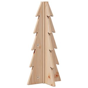 vidaXL Juletre av tre til pynt 49 cm heltre furu