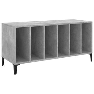 vidaXL Hifi-benk betonggr&aring; 100x38x48 cm konstruert tre