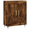 vidaXL Highboard r&oslash;kt eik 69,5x34x180 cm konstruert tre