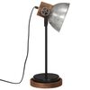 vidaXL Skrivebordslampe 25 W vintage s&oslash;lv 17x17x50 cm E27