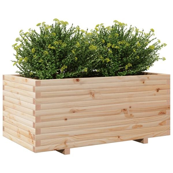 vidaXL Plantekasse 110x60x49,5 cm heltre furu