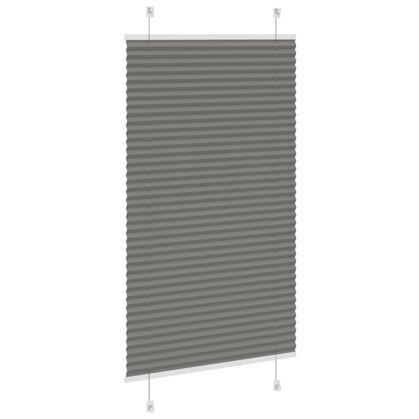 vidaXL pliss&eacute;gardin antrasitt 70x100 cm Stoff Bredde 69,4 cm Polyester