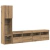 vidaXL TV Vegg-enhet 4 pcs Artisan Eik Konstruert tre