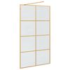 vidaXL Walk-in Dusjvegg Gull 115 x 195 cm herdet glass