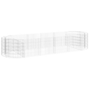 vidaXL Gabion h&oslash;ybed galvanisert jern 300x100x50 cm