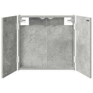 vidaXL Dartbrettskap Betonggr&aring; 56 x 12 x 53,5 cm Konstruert tre