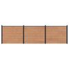 vidaXL Gjerdeplate 3 stk. 526 x 146 cm WPC og Aluminium Brun