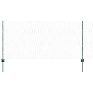 vidaXL Sveist tr&aring;dgjerde 25 x 1 m (B x H) PVC-belagt st&aring;l Gr&oslash;nn Mesh