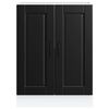 vidaXL Kjøkken underskap Porto svart konstruert tre